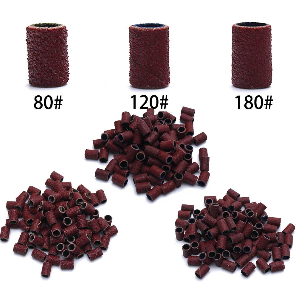 80 # 120 # 180 # مسمار الرملي العصابات الكهربائية آلة الأظافر مسمار لقمة ثقب الأشعة فوق البنفسجية هلام الاكريليك مزيل طلاء الأظافر لأداة ملحقات الأظافر #4