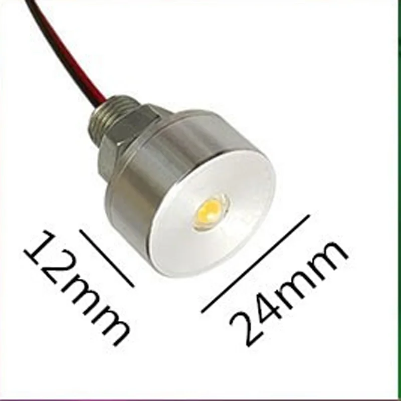10Pcs Low Voltage DC3v 5v 12v 24v LED Small Spotlight Mini Point Light Source Equipment Cabinet Indicator Handicraft Light 4000k