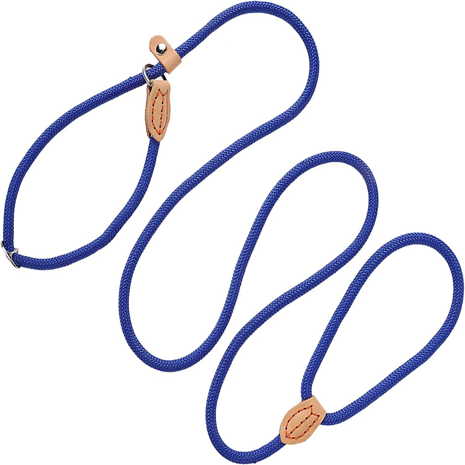 Durable Azul 5 pies Slip Leads - Correa de entrenamiento para mascotas sin tirones para perros, cuerda de control para perros pequeños, medianos y grandes - Ideal para cachorros T