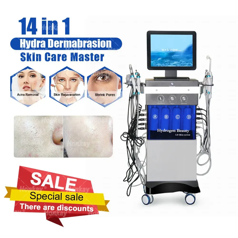 

Professional 14 in 1 Spa20 Hydrodermabrasion Machine Microdermabrasion Facial Cleaning Machine Diamond Aqua Peeling Facial Salon