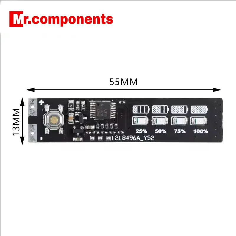 1PCS 1-4S 1S/2S/3S/4S Single 3.7V Lithium Battery Capacity Indicator Module 4.2V Display Electric Vehicle Power Tester Li-ion