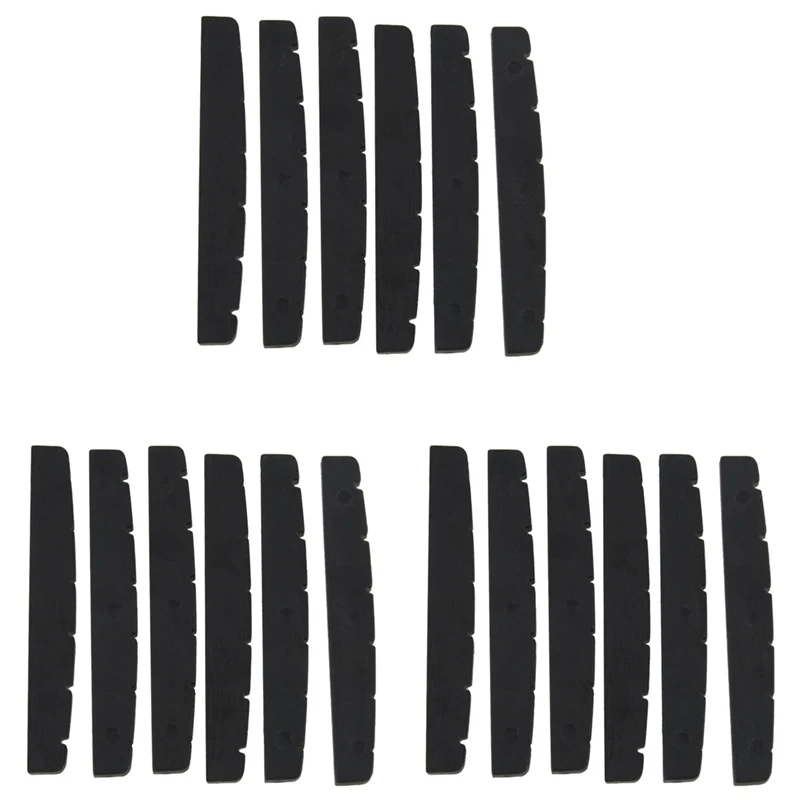 18X صامولة جيتار سوداء مكونة من 6 أوتار 42 مم × 3 مم