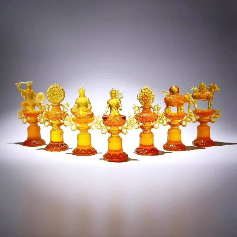 

A full set of Dharma ware ornaments, Buddhist utensils, Daquan Buddha statues, offering utensils