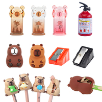 1pc Cartoon Cute Capybara Pencil Sharpener Pencil Cutting Tool School Supplies Student Stationery Classroom Teacher Rewards Gift