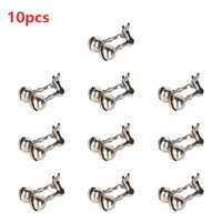 10pcs Fishing Bite Alarms Fish Rod Bell Pole Clamp Tip Clip Bells Ring Metal Hook Tip Call Baits Buzzer Pesca Iscas Tackle Tools
