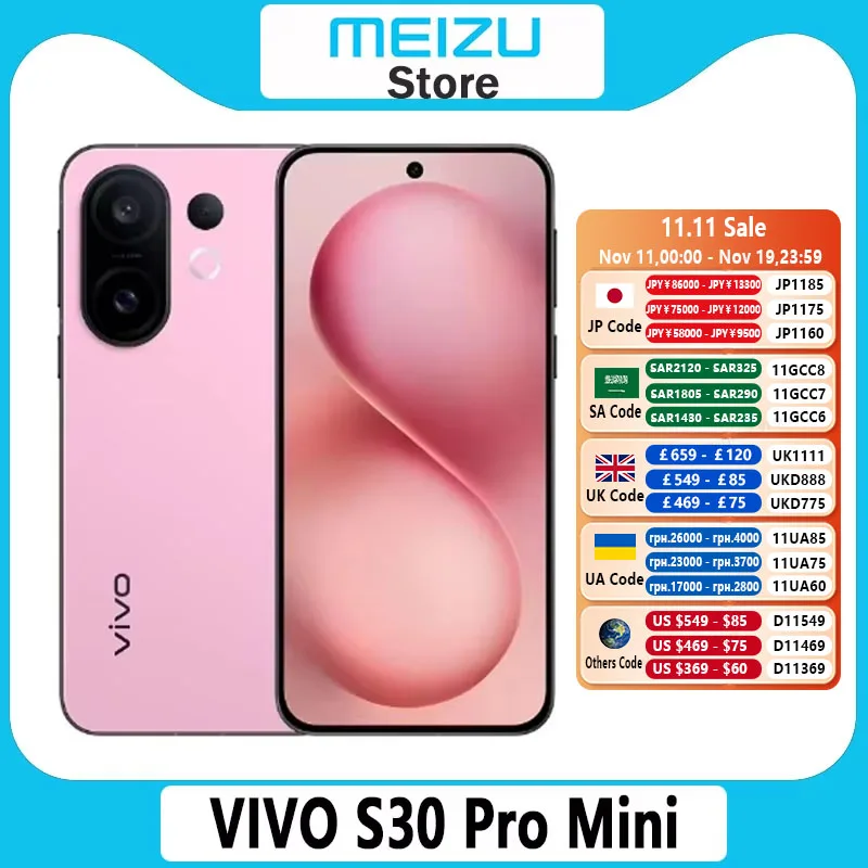 Original Vivo S30 Pro Mini 5G Mobile Phone 6.31