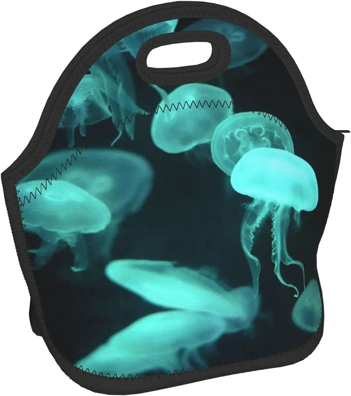 Beautiful Jellyfish Neoprene Lunch Bag/Lunch Box/Lunch Tote/Picnic Bags Insulated Cooler Travel Organizer School Work Office