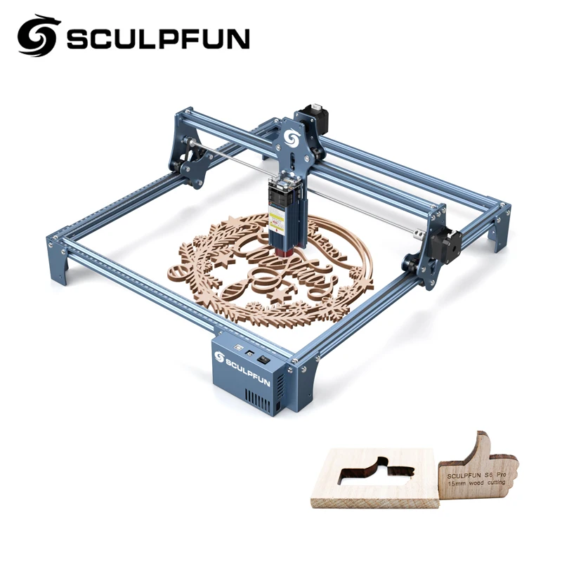 Sculpsfun S9 90W effetto macchina per incisione Laser Ultra-sottile Laser Beam Shaping Technology acrilico incisore Cut Machine 410x420mm