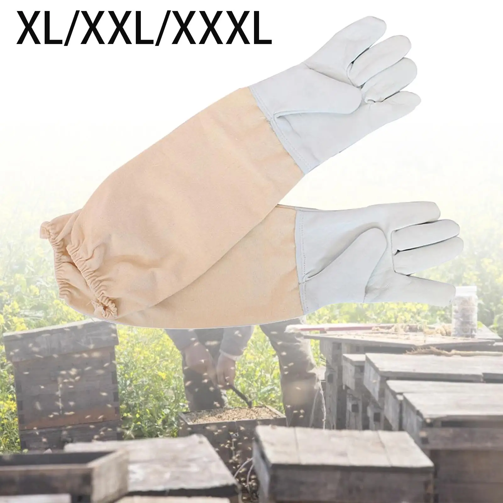 Beekeeping Gloves Comfortable Elastic Cuffs Durable Anti Bee Gloves for