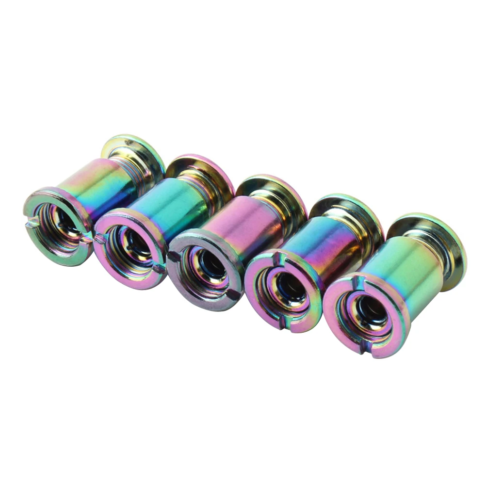 

5Pcs Electric Plated Chainring Wheel Screw Secure Single Disc Bolt Durable Bike Replacement Parts for Folding Mountain Bikes