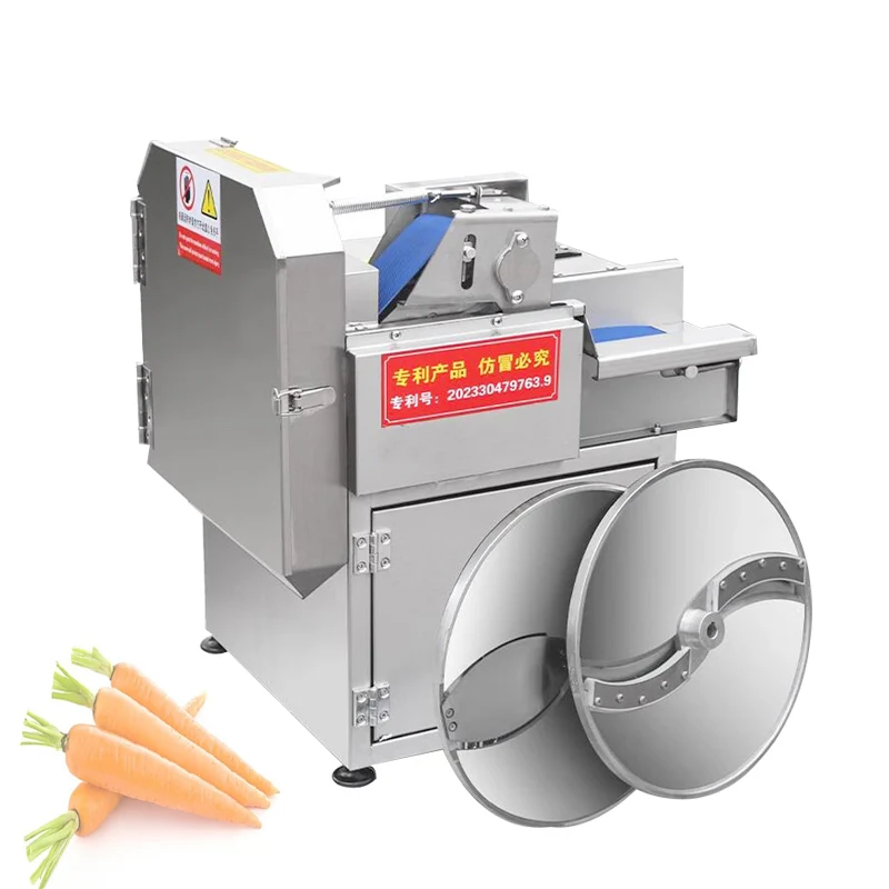 Electric Vegetable Cutting Machine Multi-functional Slicing And Cutting Section Automatic Commercial Vegetable Cutter Machine