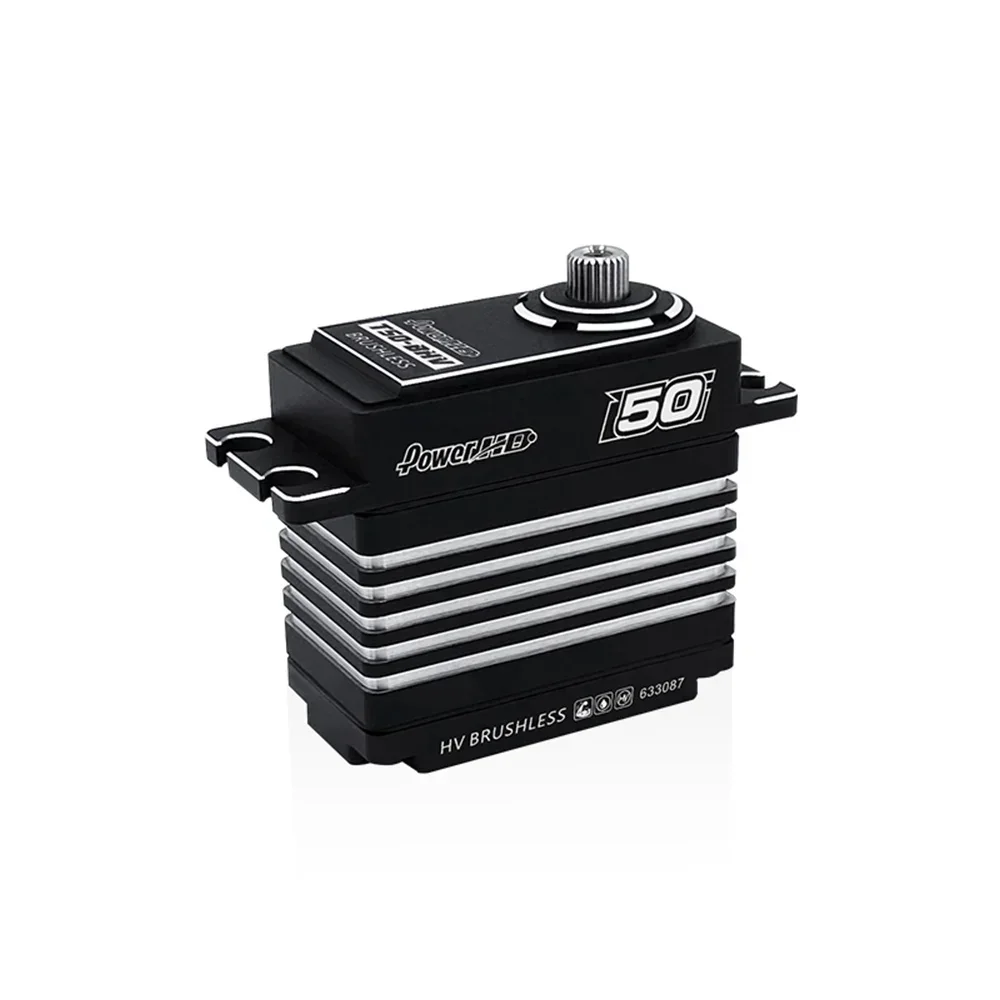 

PowerHD T50BHV High-pressure Brushless Large Torque Steering Gear 1/10 1/8 for Climbing Car Short Truck