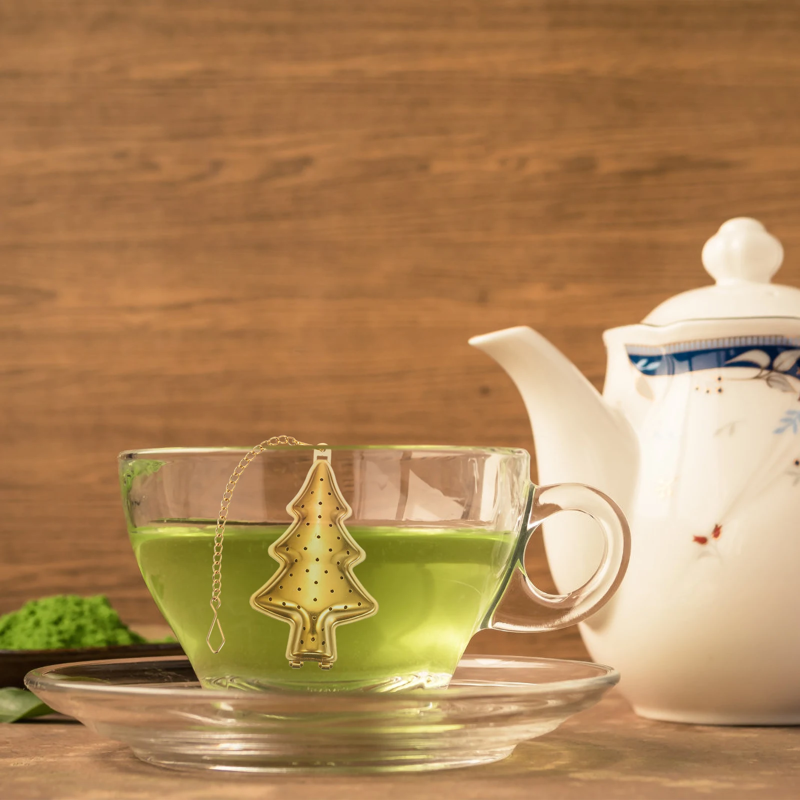 

2Pcs Sturdy Tea Filter Strainer Infuser for Home and Office Use High-Quality Material No Deformation Golden Tea Strainer