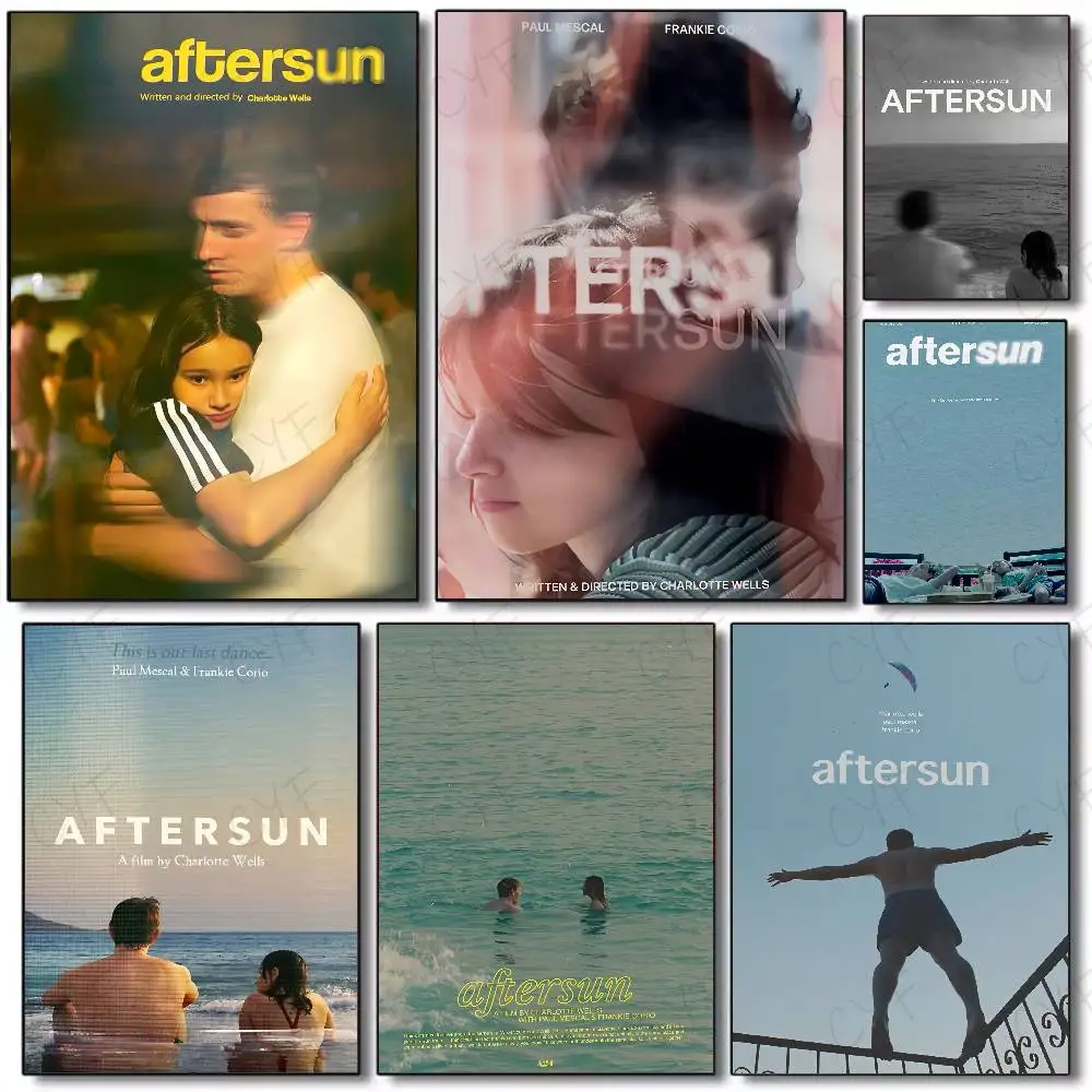 Nuevo póster de película Aftersun, arte de pared autoadhesivo para sala de estar, dormitorio, pegatinas modernas para decoración del hogar que no se decoloran