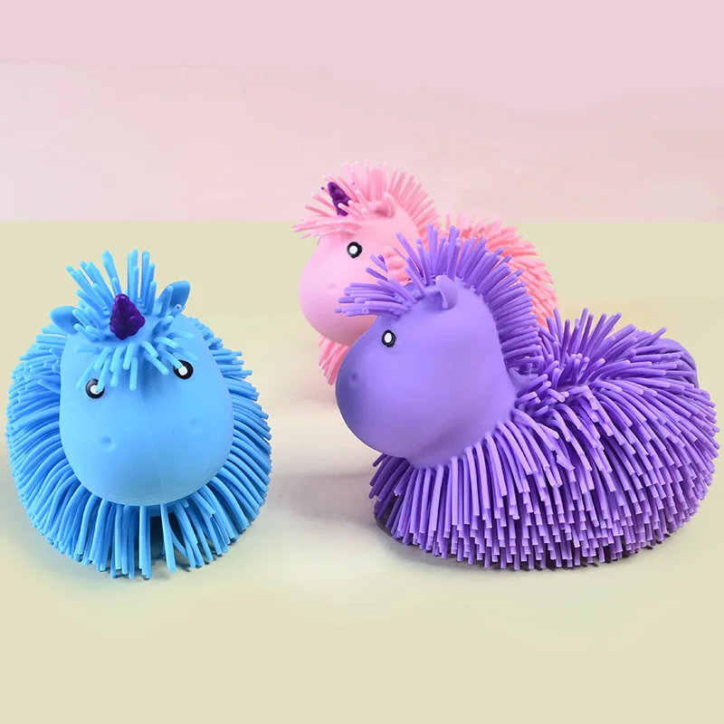 الإجهاد المخلص ضغط لعبة طويلة الشعر يونيكورن الإبداعية تململ لعبة للكبار مكتب منزلي ديكور مكتب الكرتون لطيف متعة الهدايا #3