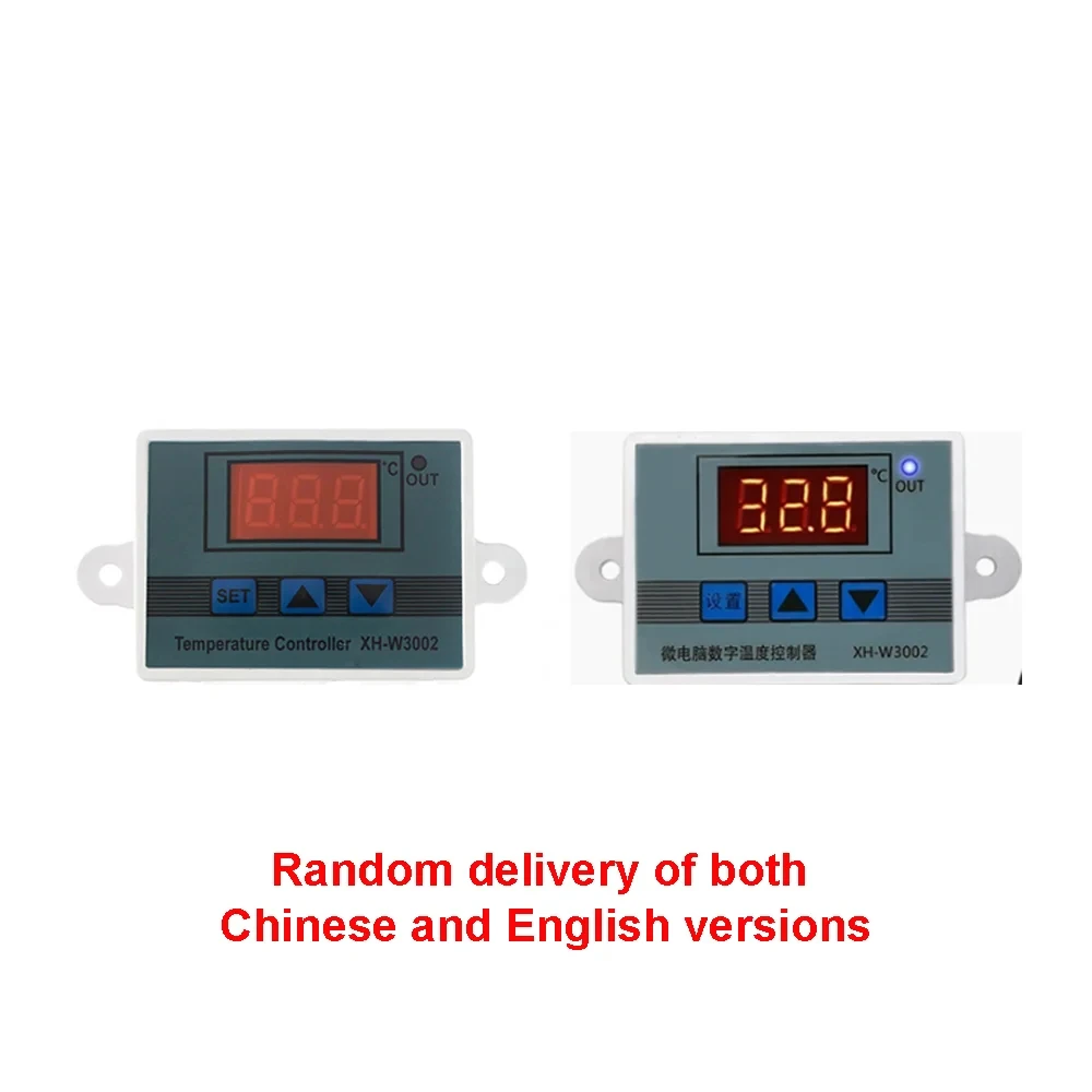 XH-W3002 220V /12V Digital LED Temperature Controller 10A Thermostat Control Switch Probe with waterproof sensor W3002