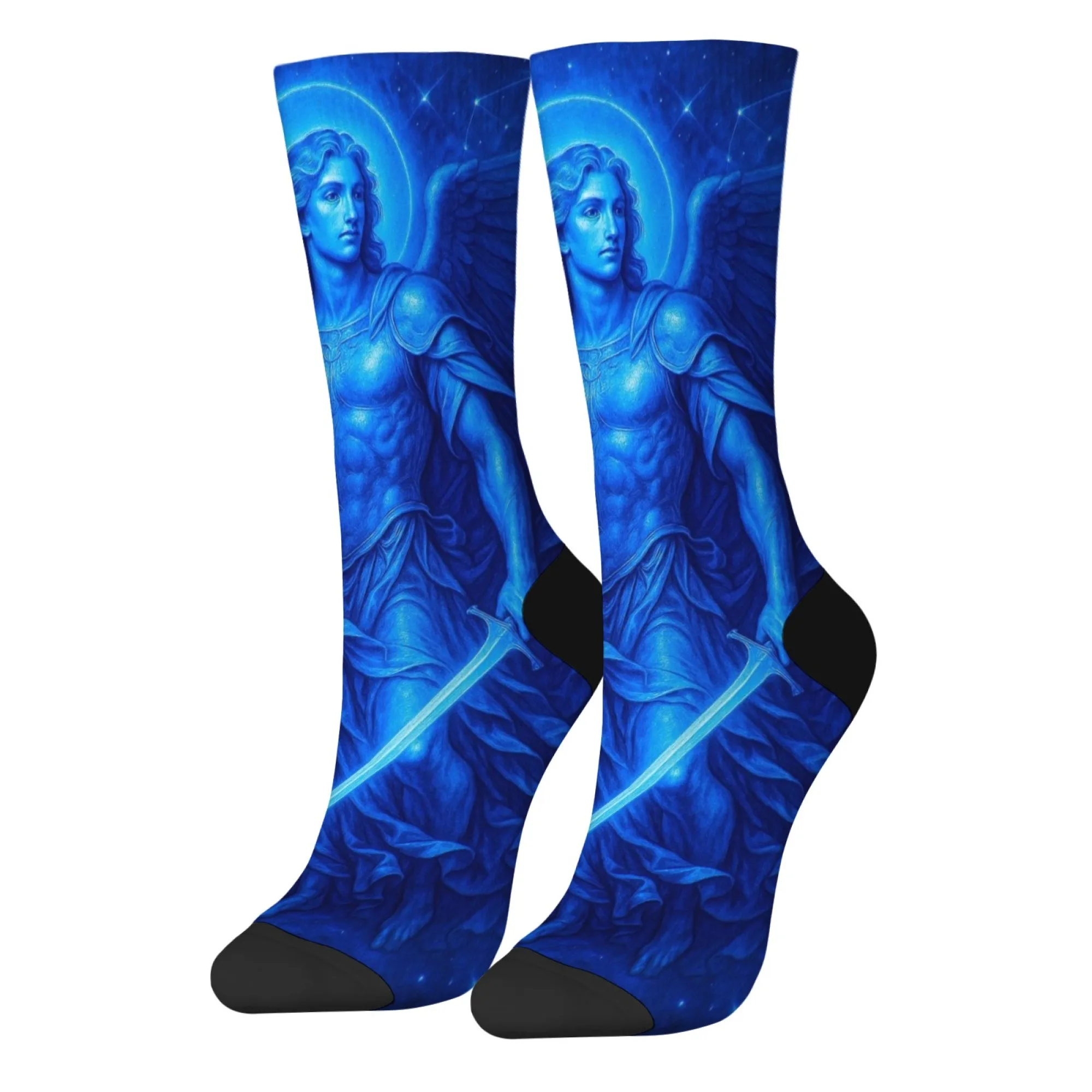 Myth Angel Warrior Herrensocken, Retro-Stil, lässig, modisch, Geschenk, bequem, warm, rutschfest, Neuheit, lustige Kompressionssocken