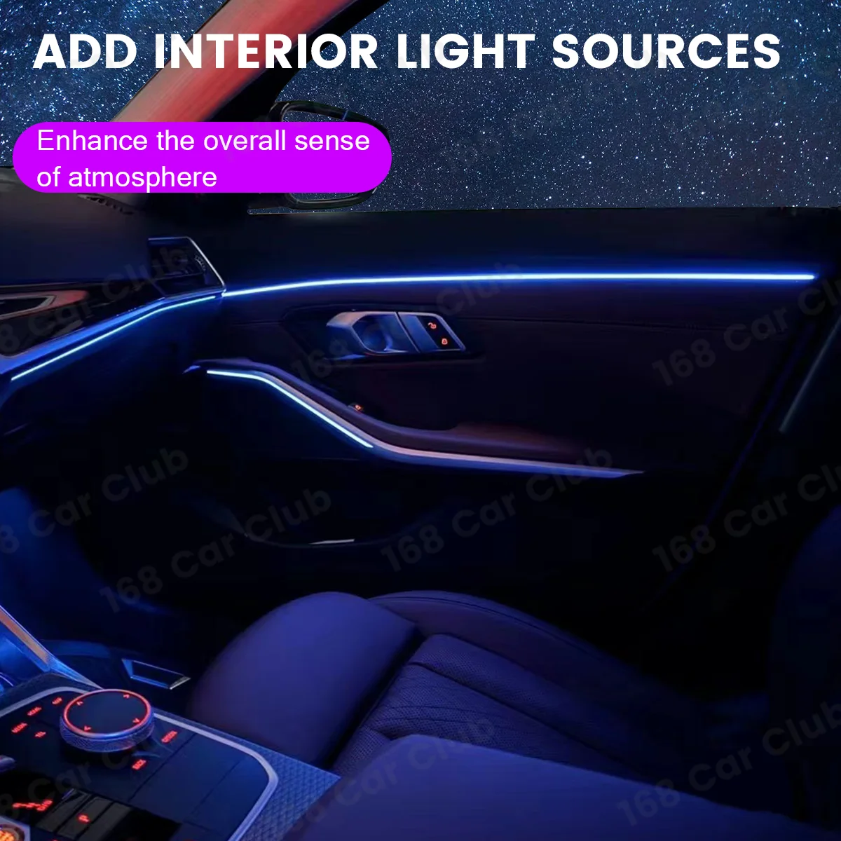 LED Door 11 Colour Ambient Lights For BMW G20 G21 G22 G26 G80 G82 M3 M4 New 2/3/4 Series Car Auto Interior Decorative Lamp Refit