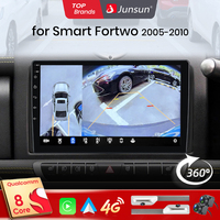 Junsun Qualcomm 8-Core 360 Camera Wireless CarPlay Android Auto Car Radio for Mercedes Benz Smart Fortwo 451 2005-2011