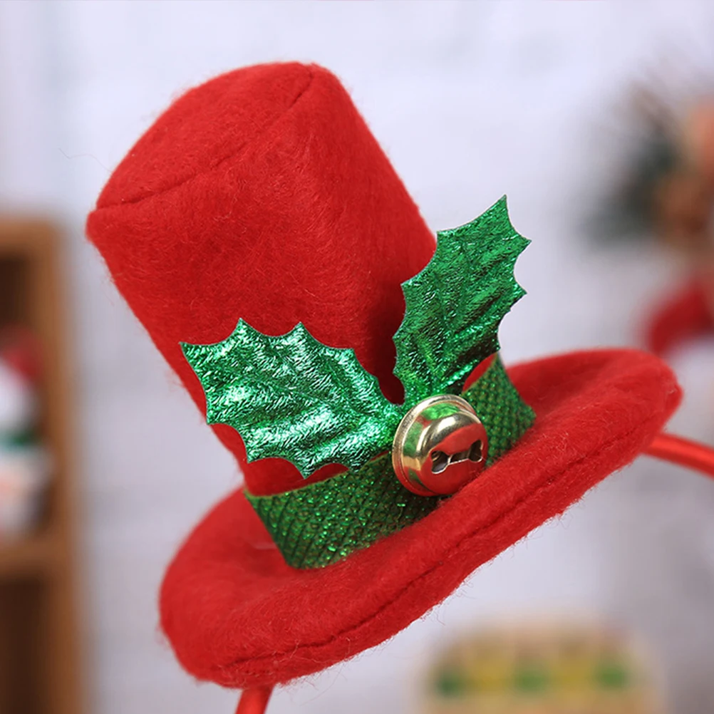

2Pcs Christmas Design Hair Band Cute Comfortable Hat Shape Headwear for Women Kids Party Favors Holiday Event Decoration
