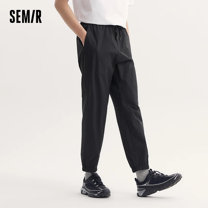 Semir Casual Pants Men 2024 Summer New Comfortable Trousers Simple And Commute-Friendly Cool Sensation With Cuffed Bottoms