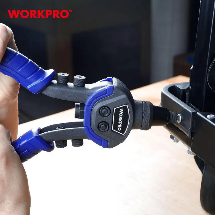 Pistole per dadi per rivetti per rivetti a mano da 10 "/254 mm Pistola per rivetti per carichi pesanti Rivetti da 100 pezzi inclusi con 5 nasi sostituibili