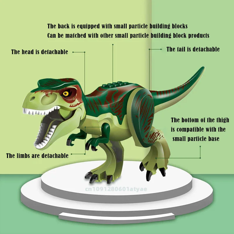 Jurassic World Brutal Raptor Blocos de Construção Tijolos de Dinossauro Tiranossauro Indominus I-Rex Montar Brinquedo Para Crianças Presentes