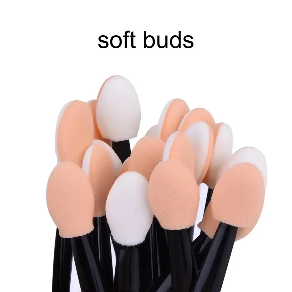 50Pcs Nail Powder Brushes Set Double Sided Sponge Applicator Mirror Chrome Pigment Easy Stick Cosmetic Makeup Tools