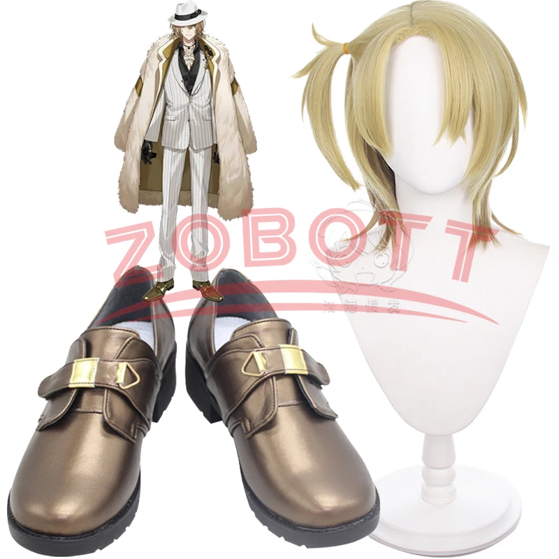 

Japanese Virtual YouTuber VTuber Luxiem Luca Kaneshiro Cosplay Shoes Anime Virtual VTuber Luca Kaneshiro Cosplay Wig+Wig cap