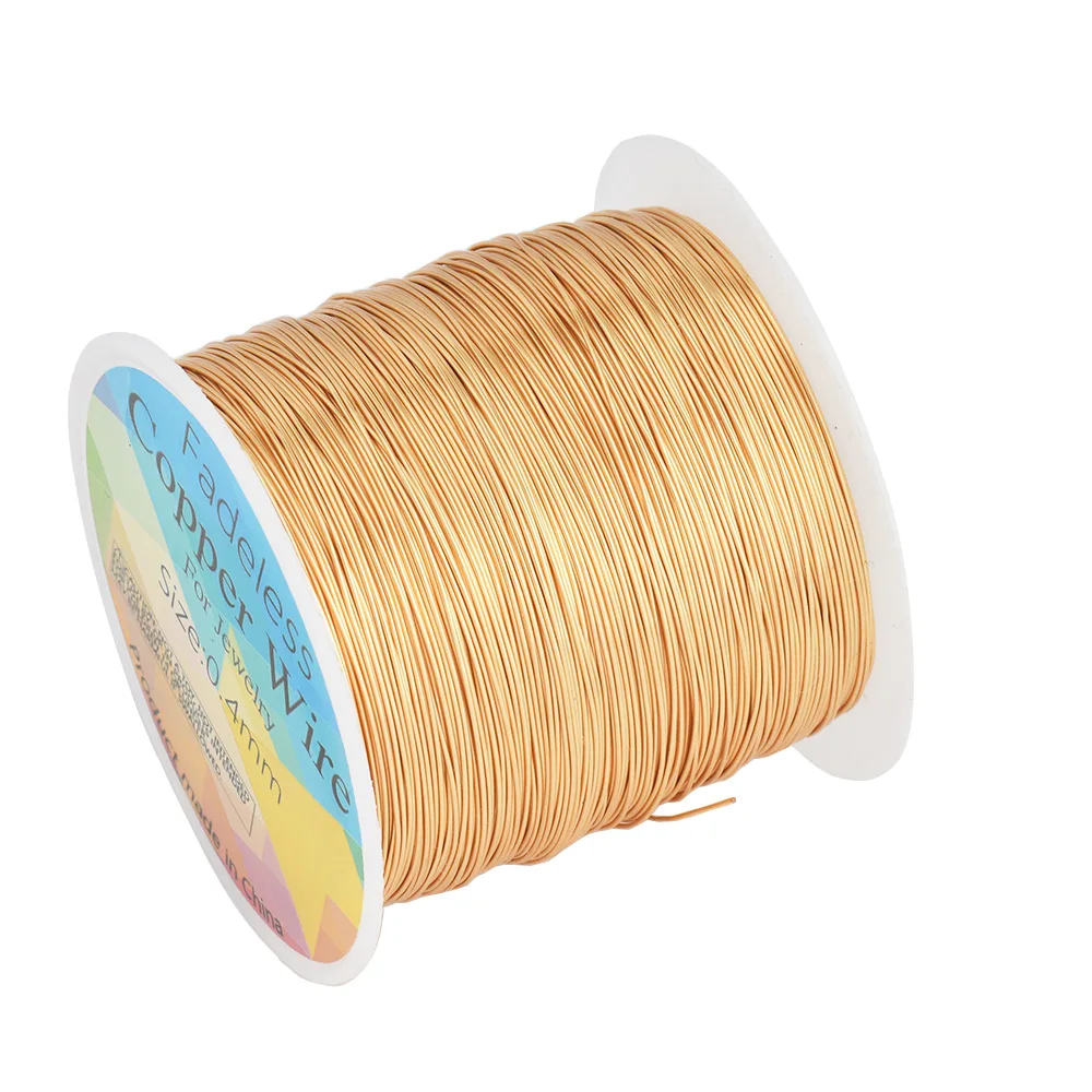 100 m/Rolle Kupferdraht 0,3/0,4/0,5 mm Perlenschnur DIY für Schmuckherstellungszubehör