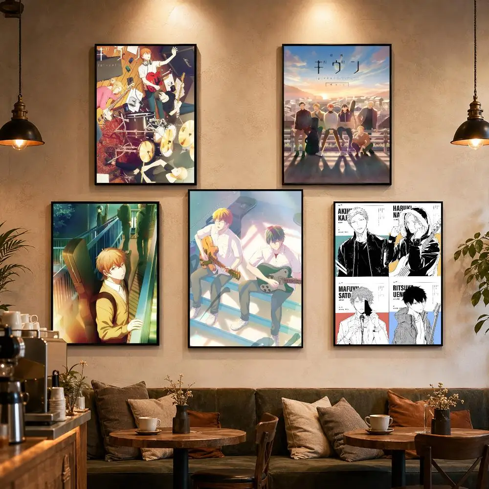 Cartoon G-Given Poster Self-adhesive Art Waterproof Paper Sticker Coffee House Bar Dorm Room Wall Decor