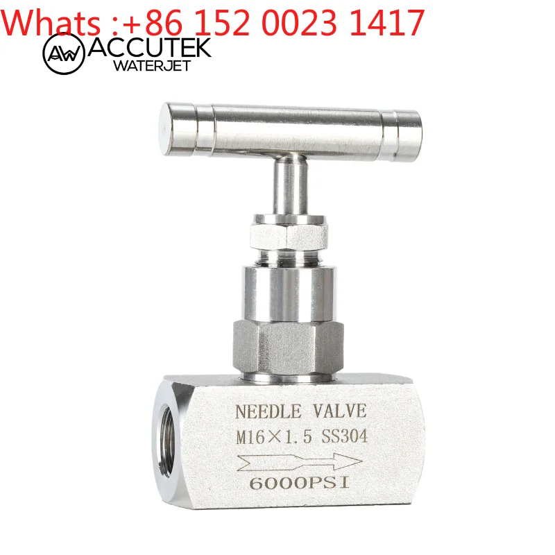 

304 stainless steel high pressure needle valve 4 points needle type globe valve water gas universal 2 points DN15