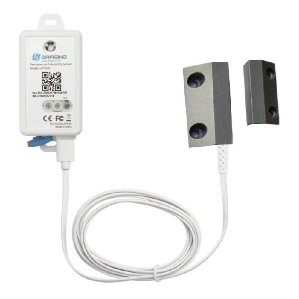 

Dragino LHT65N-DS LHT65S-DS LoRaWAN Door Sensor Includes a Built-in Temperature & Humidity Sensor and a Metal Door Sensor