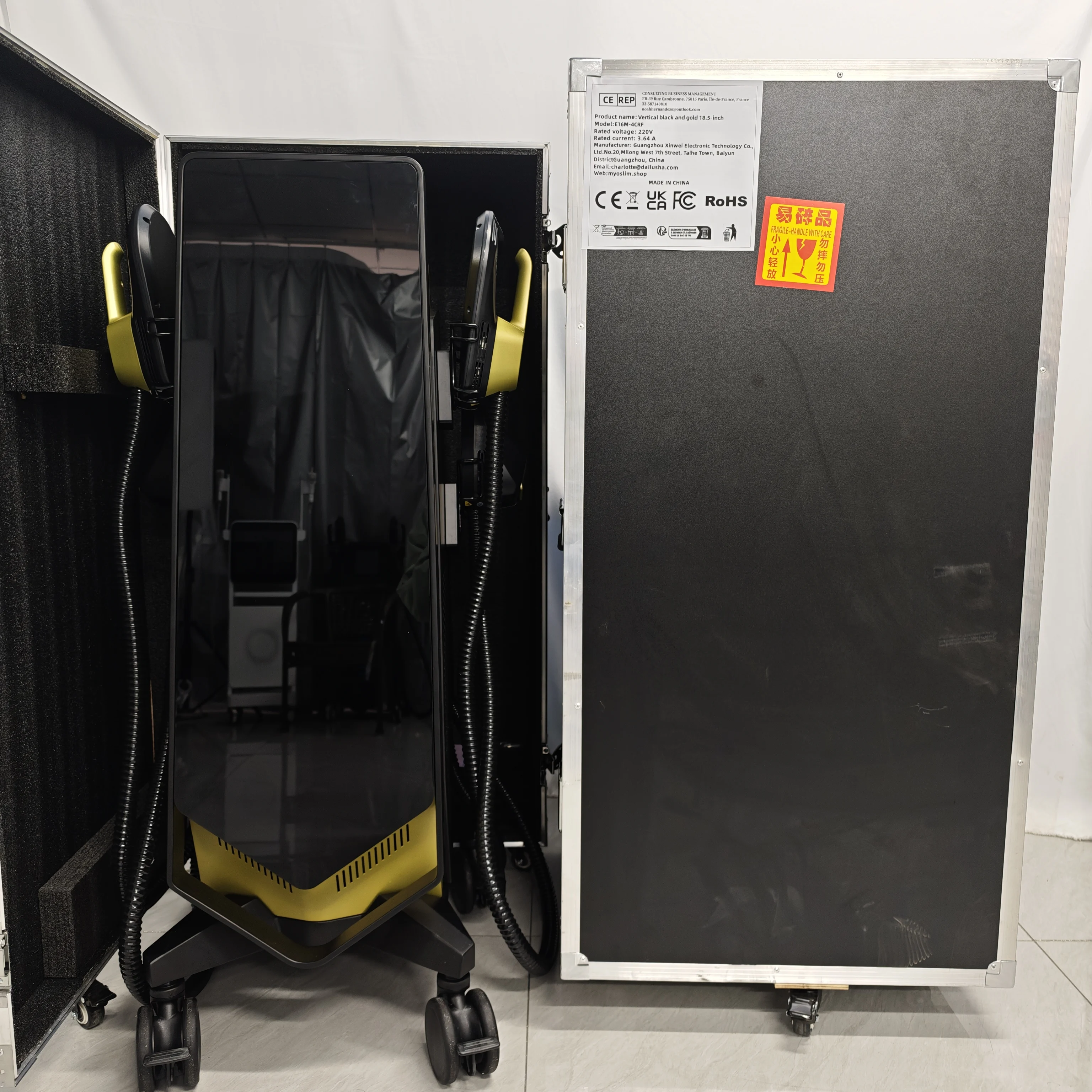 7000 W 200 Hz RF Körperformungsmaschine Fettverbrennung Hautstraffungsgerät Radiofrequenz Muskelstimulator