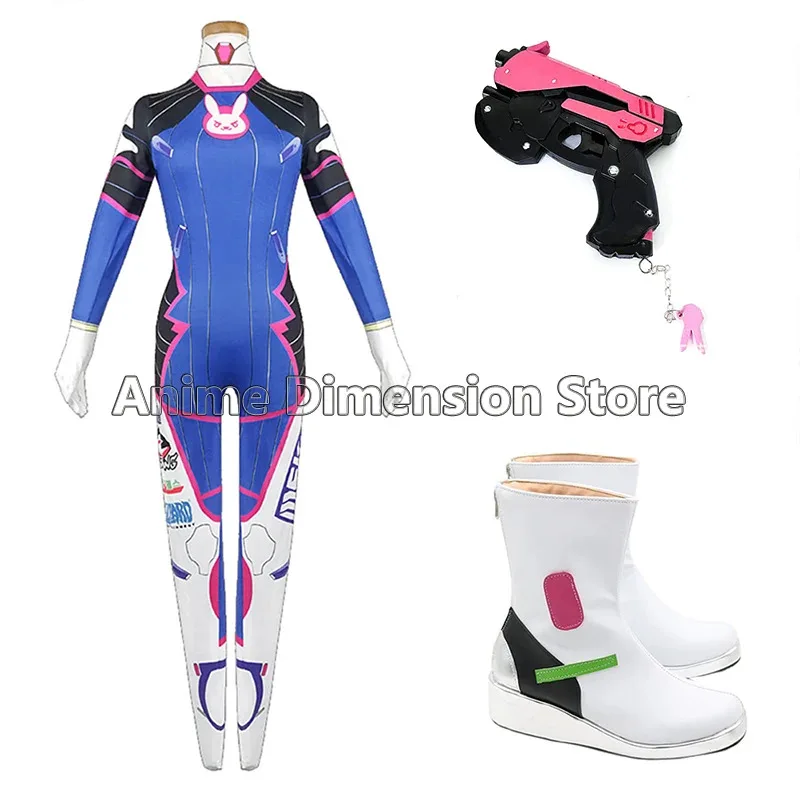 

D.Va Cosplay Costumes Dva Set Song Hana Siamese Cos Jumpsuits Tights Woman's Halloween Party Dress Overwatch Role Play Suit