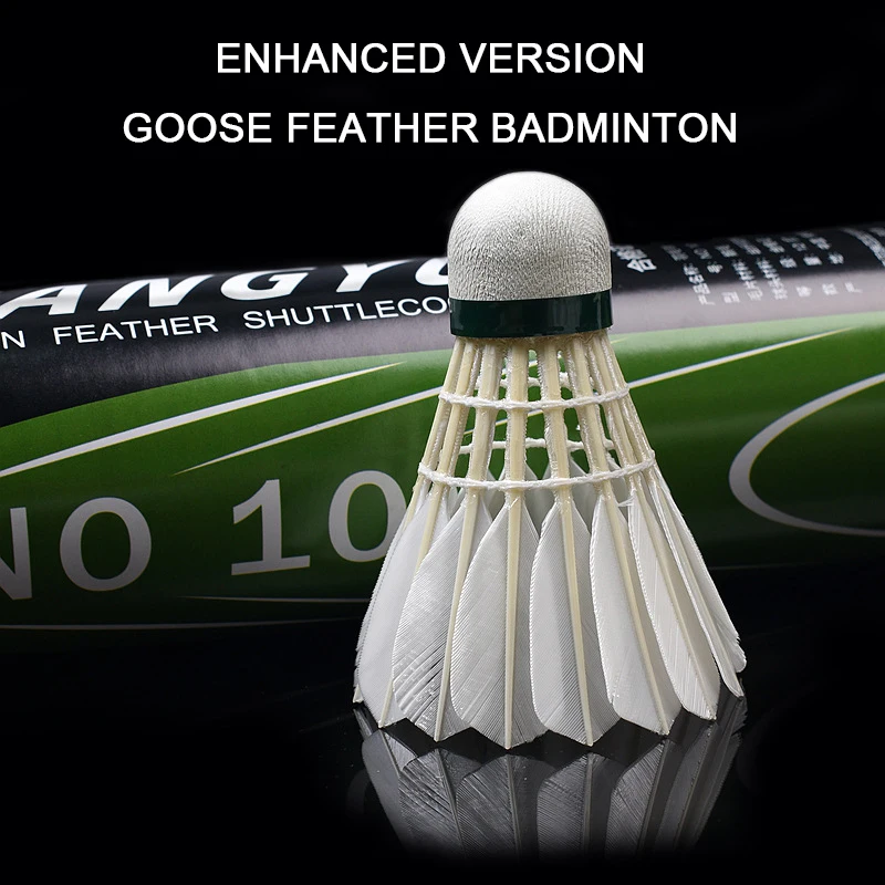 Goose Feather Badminton Racket Sports Professional Durable Training Badminton Flight Stable High Elasticity Badminton