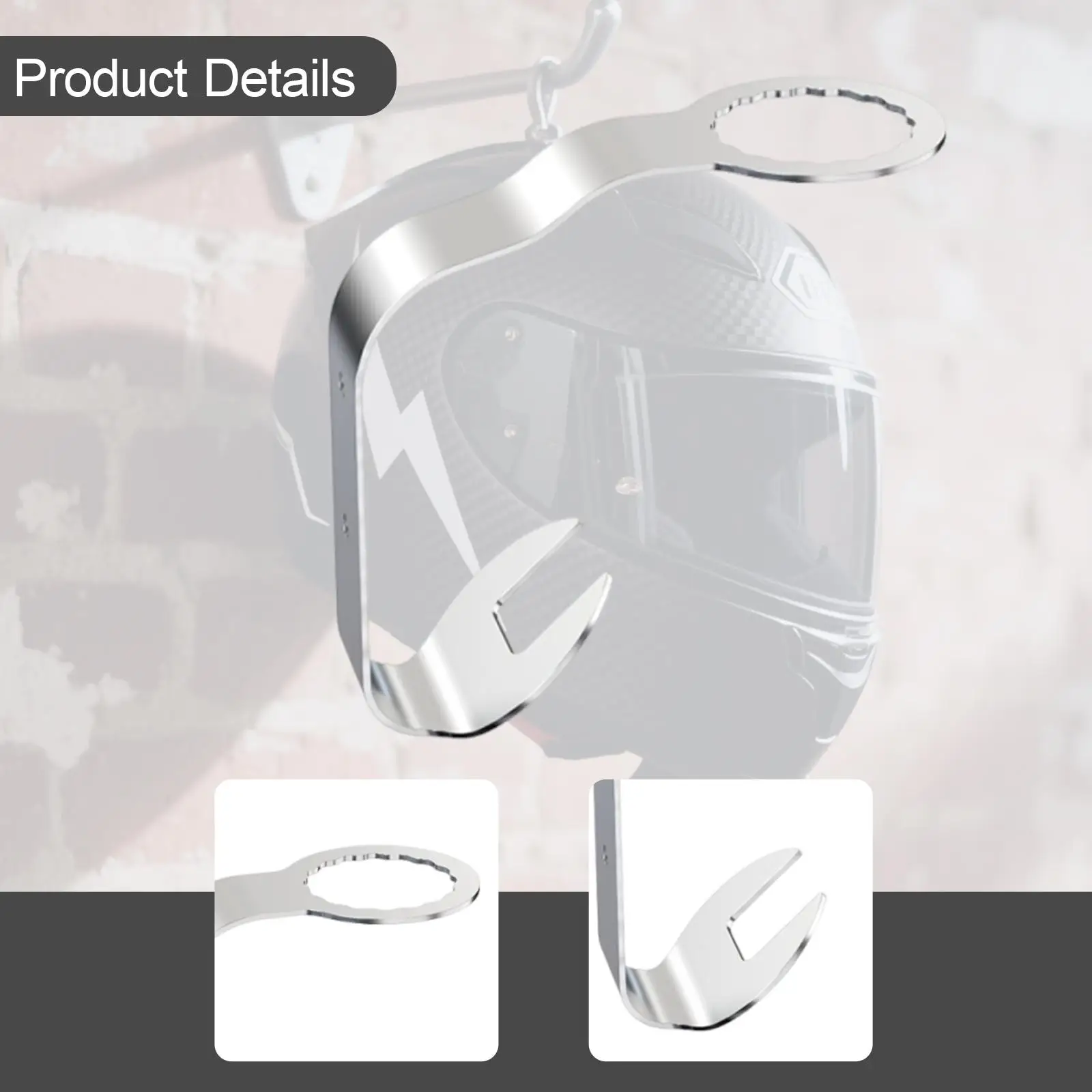 헬멧 홀더 행거 벽걸이형 2개의 훅이 있는 디스플레이 액세서리 헤비 듀티 풋볼 다기능 수납 정리함