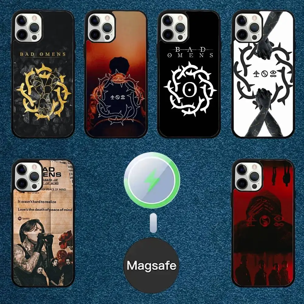 

Band Bad O-Omens Phone Case For iPhone 16,15,14,13,12,11,Plus,Pro,Max Mini Magsafe Magnetic Wireless Charging
