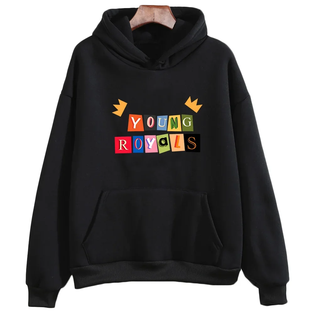 Young Royals Print Hoodies Fashion Y2k Clothes Women/men Autumn Fleece Sweatshirt Soft Comfortable Pullovers Loose Warm Hoody