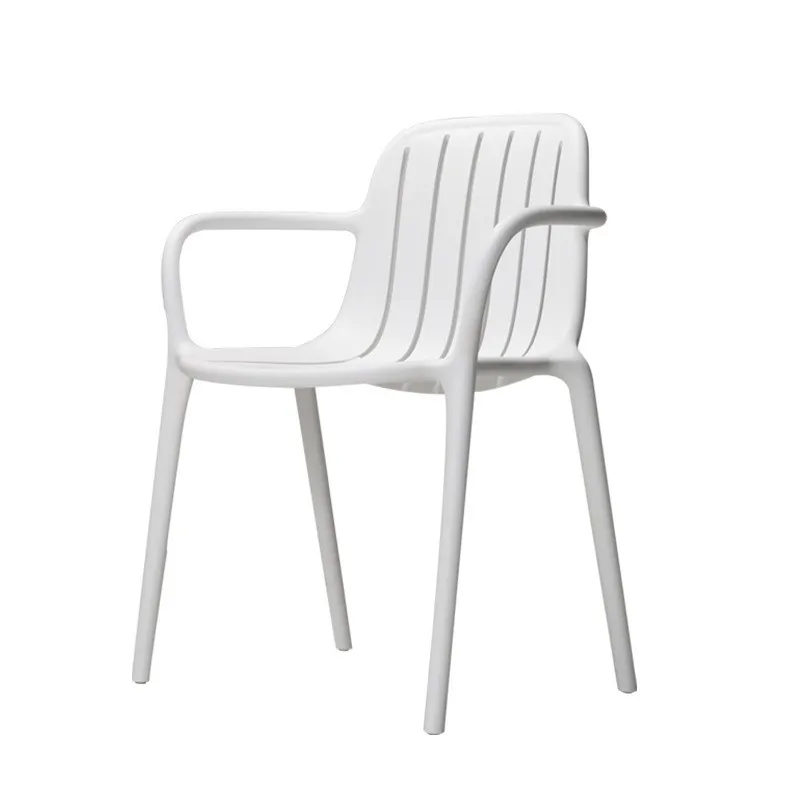 Nordic Simple Style Plastic Chair Be Used In The Dining Room Can Be Stacked Dining Chair Home Living Room Leisure Armrest Stool