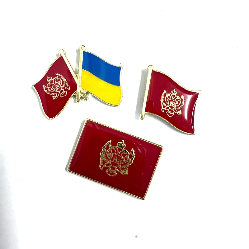Montenegro Abzeichen Flagge Metall Anstecknadel Flaggen-Pin Abzeichen