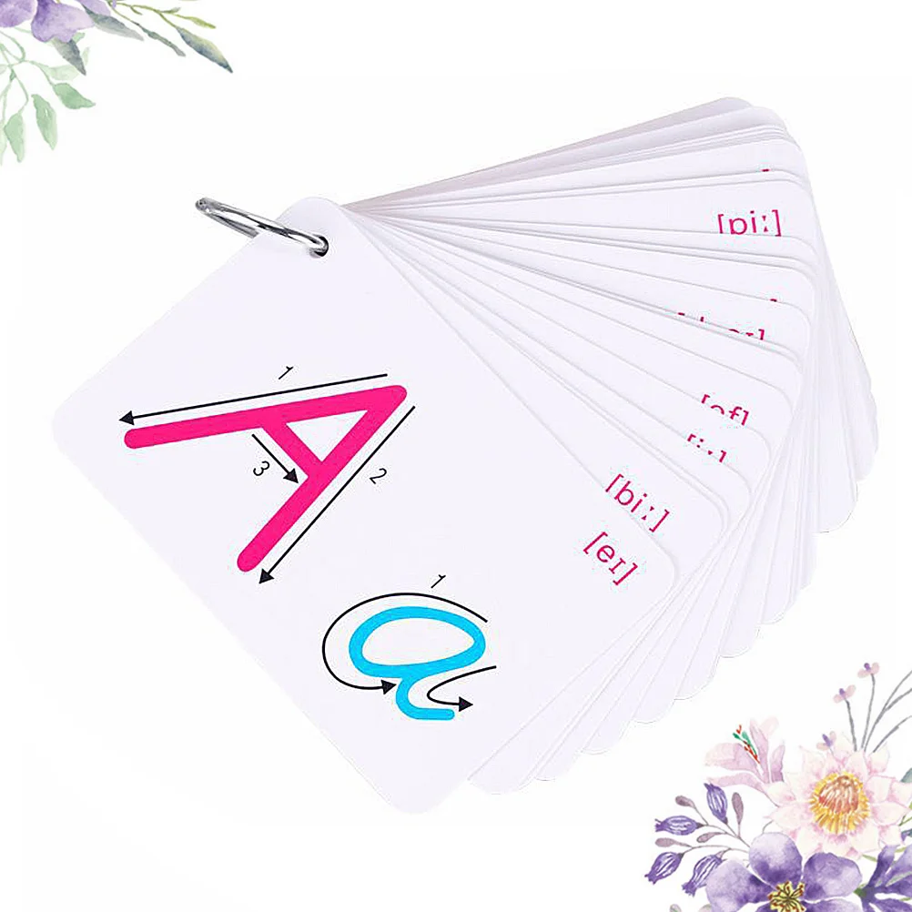 2Sets Abc Brief Kleurrijke Dubbelzijdig 26 Letter Engels Kaarten Educatief Kinderen Geletterdheid Leren Spelling Kaart Woordenschat