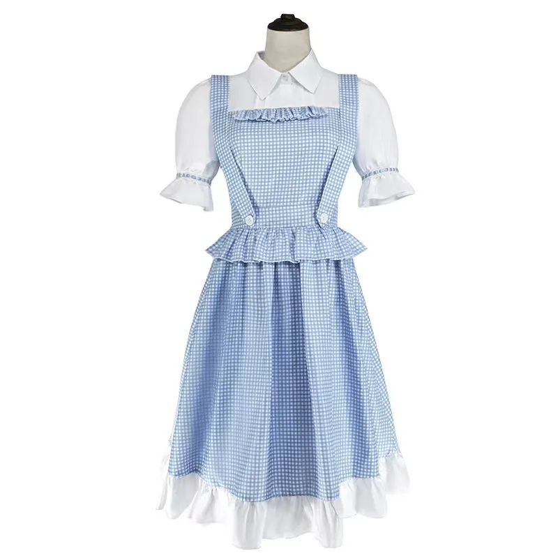 Trang phục màu xanh tươi cho phụ nữ, trang phục cosplay của Dorothy từ Identity V, và trang phục Halloween Lolita.