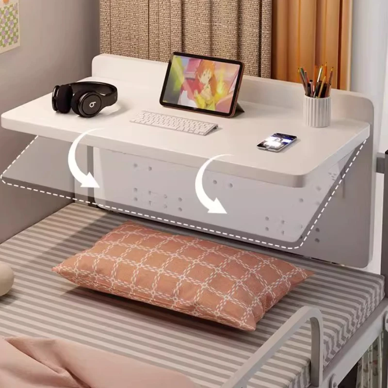 Student Dormitory Bed Small Computer  Bedside Computer Desk  Side Desk Top Table Simple Folding Table Mesa Plegable Folding