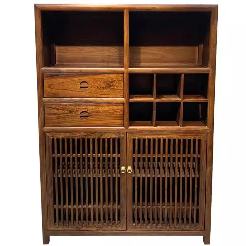 Marco bogu de olmo antiguo, madera maciza, nuevo gabinete para té chino, estante, gabinete de almacenamiento zen, gabinete lateral para sala de estar y comedor