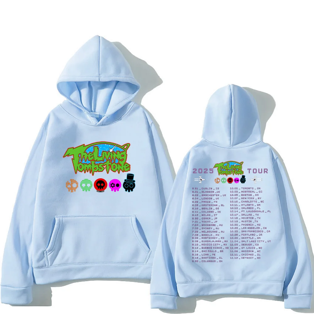 

Men's Clothing The Living Tombstone 2025 Streetwear Fashion Women Men Harajuku Aesthetic Graphic Hoodies High Street Sweatshirts