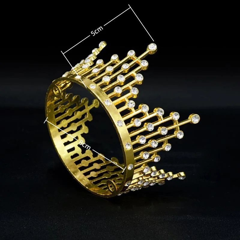 

2025 1Pc Small Alloy Crown Cake Topper for Cake Decoration Ornament Wedding Party Birthday Cake Crown Decoration Accessories