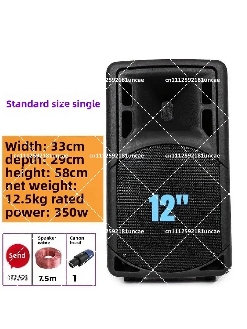 15 Inch Subwoofer Bluetooth Speaker 500W Outdoor Karaoke Speaker with XLR Balanced Input