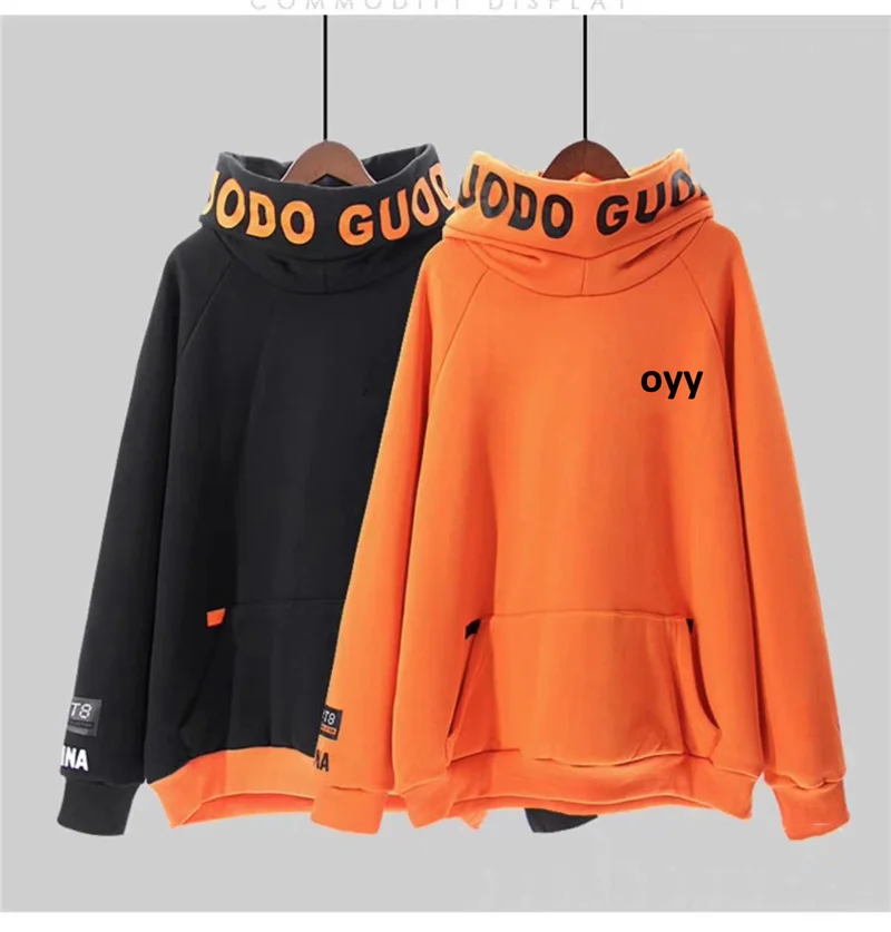 Oversized Hoodie Women High Collar Hoodie Women Korean Hoodie Women Yellow Sweatshirt Woman Oversized Kawaii Sweatshirt Hoodies