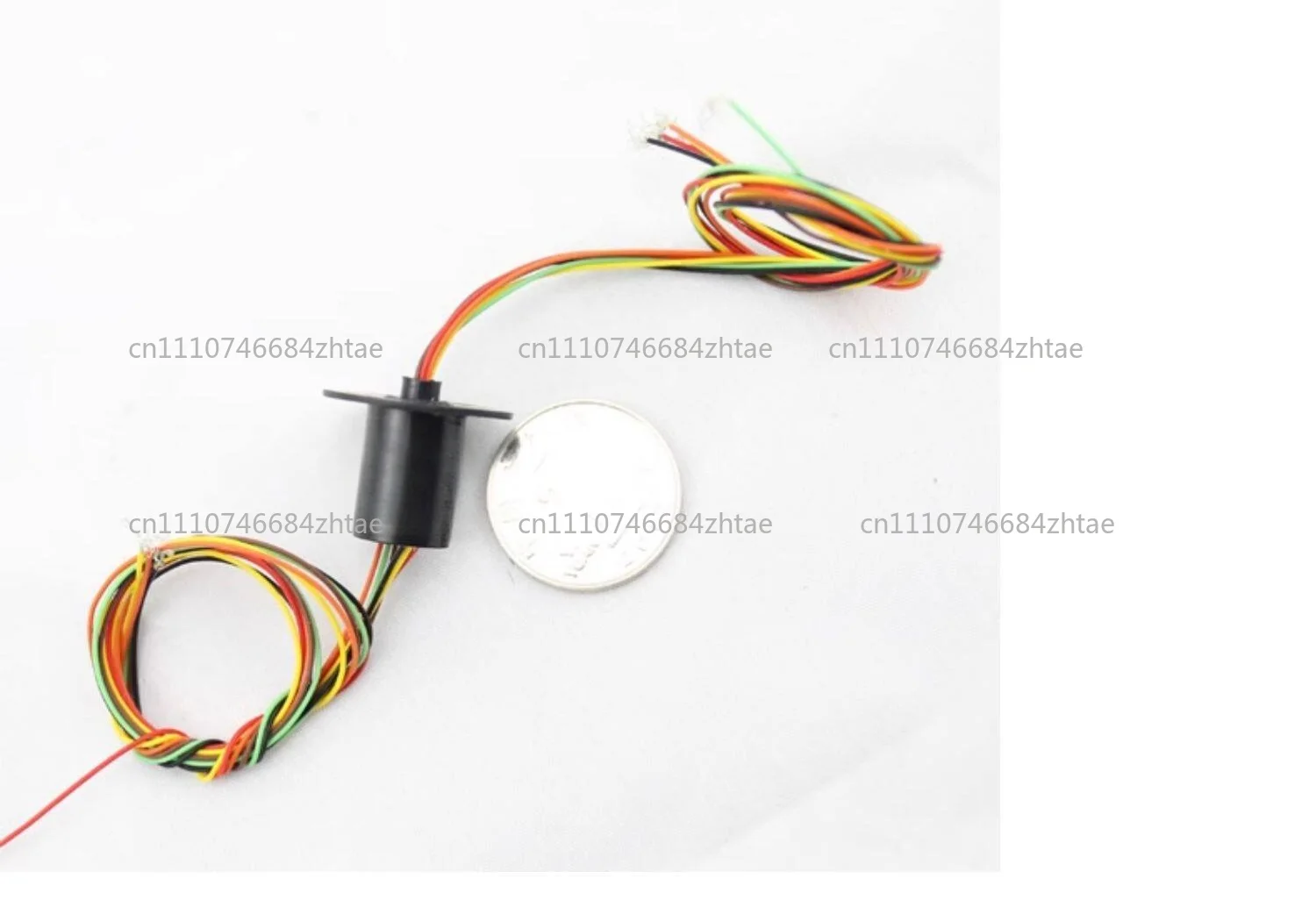 MMC182 Miniature Slip Ring OD 12.5mm L 18.2mm 6 Wires 2A Gold-Gold Contact